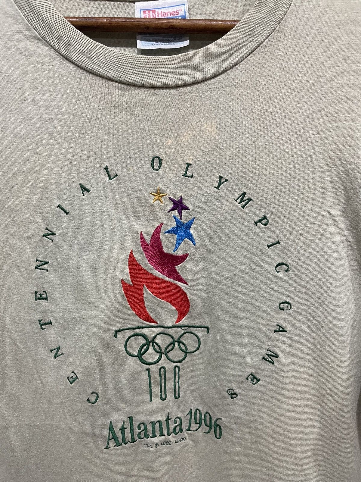 Hanes Hanes Tshirt Centennial Olymphic Games Atlanta 1996 Size US L / EU 52-54 / 3 - 3 Thumbnail