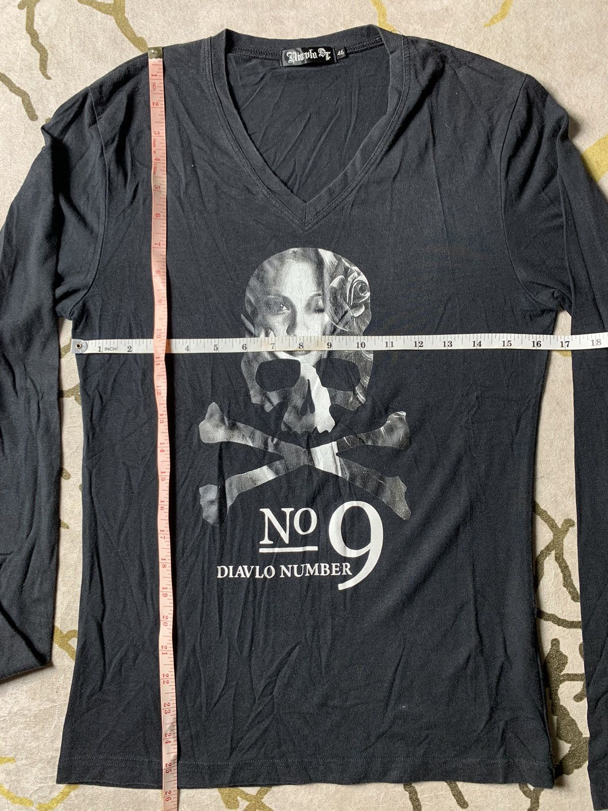 Beauty Beast × Japanese Brand × Vintage Diavlo number 9 longsleeve Size L / US 10 / IT 46 - 2 Thumbnail