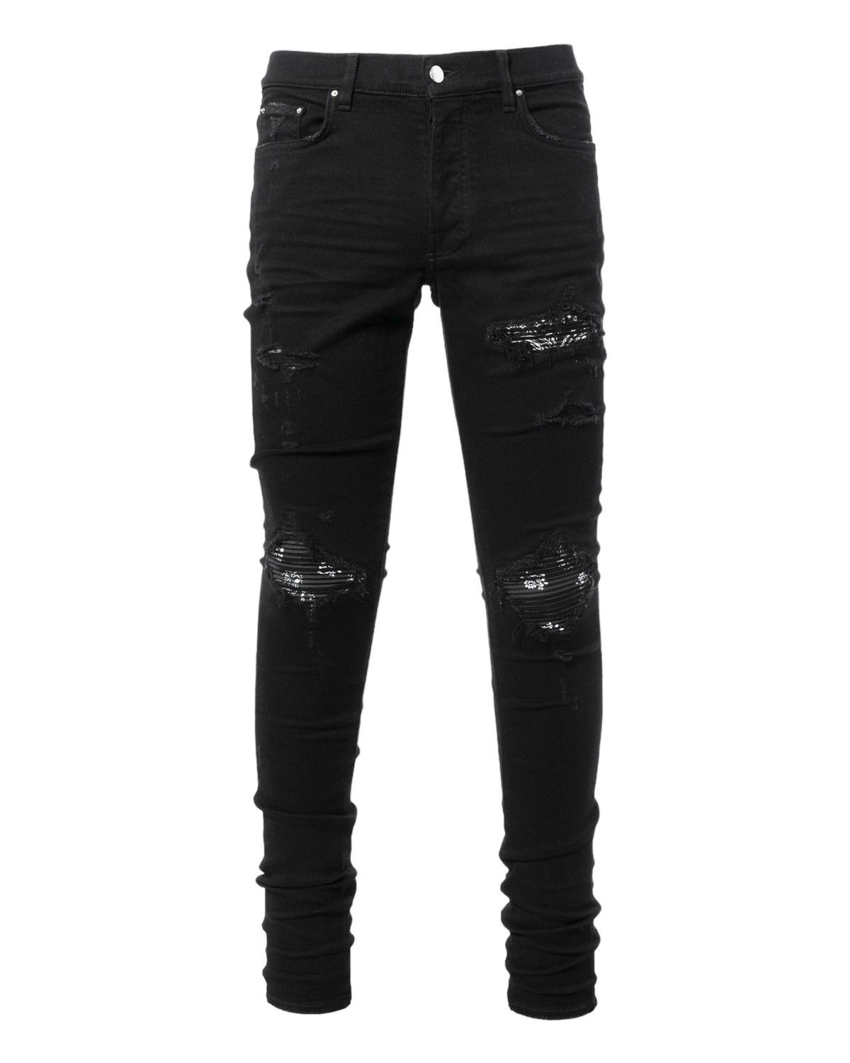 image of Amiri Pxmds154-018 Mx1 Bandana Jeans in Black, Men's (Size 36)