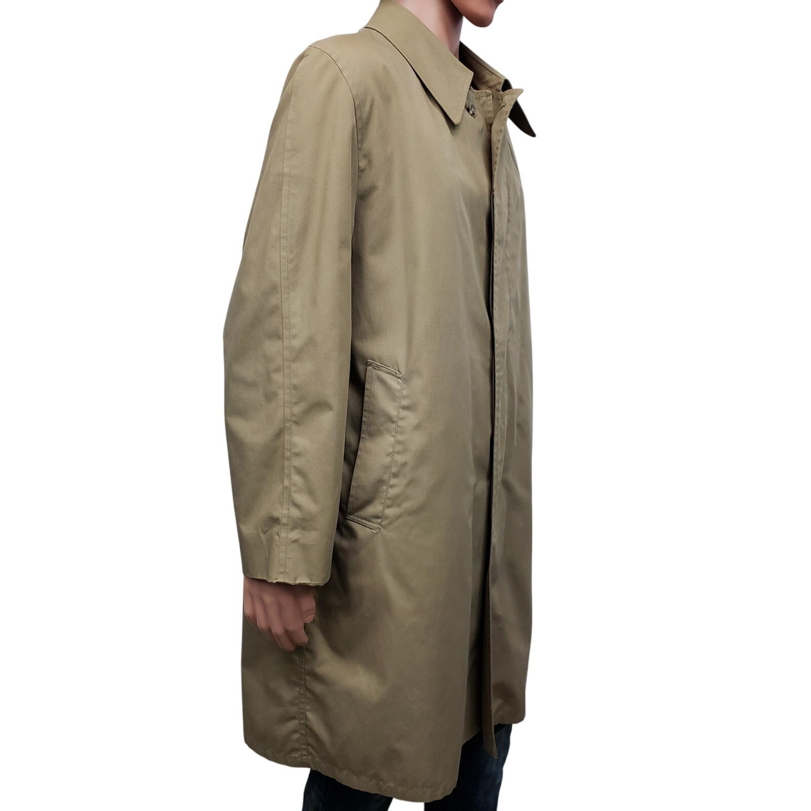 Vintage Rainfair Trench Coat Removable Faux Fur Lining USA Made 44 Size US L / EU 52-54 / 3 - 5 Thumbnail