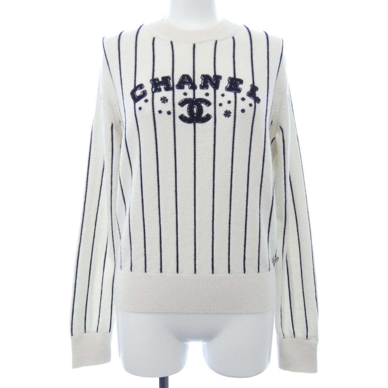 Chanel Chanel Chanel P74734K10713 23P 100% Cashmere Knit Others Tops P74734K10713 23P DUTY FREE for USA Size ONE SIZE - 1 Thumbnail