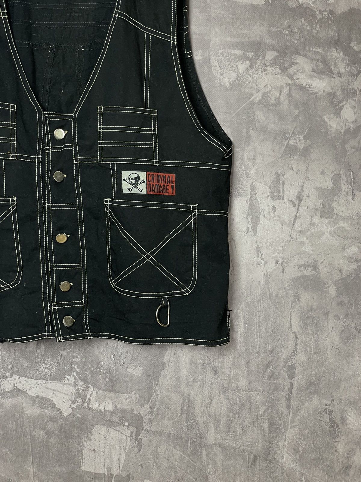Affliction × Vintage Vintage bondage Vest Cargo Gothic Parachute punk rave Size US L / EU 52-54 / 3 - 4 Thumbnail