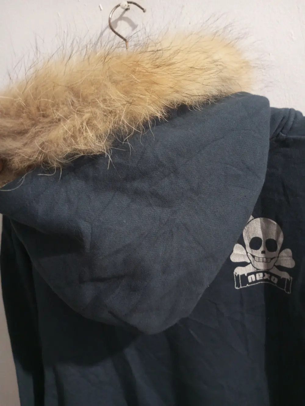 Japanese Brand × Vintage Vintage nexo laces up "pirate of nexo" Fur hoodie Size US L / EU 52-54 / 3 - 9 Thumbnail