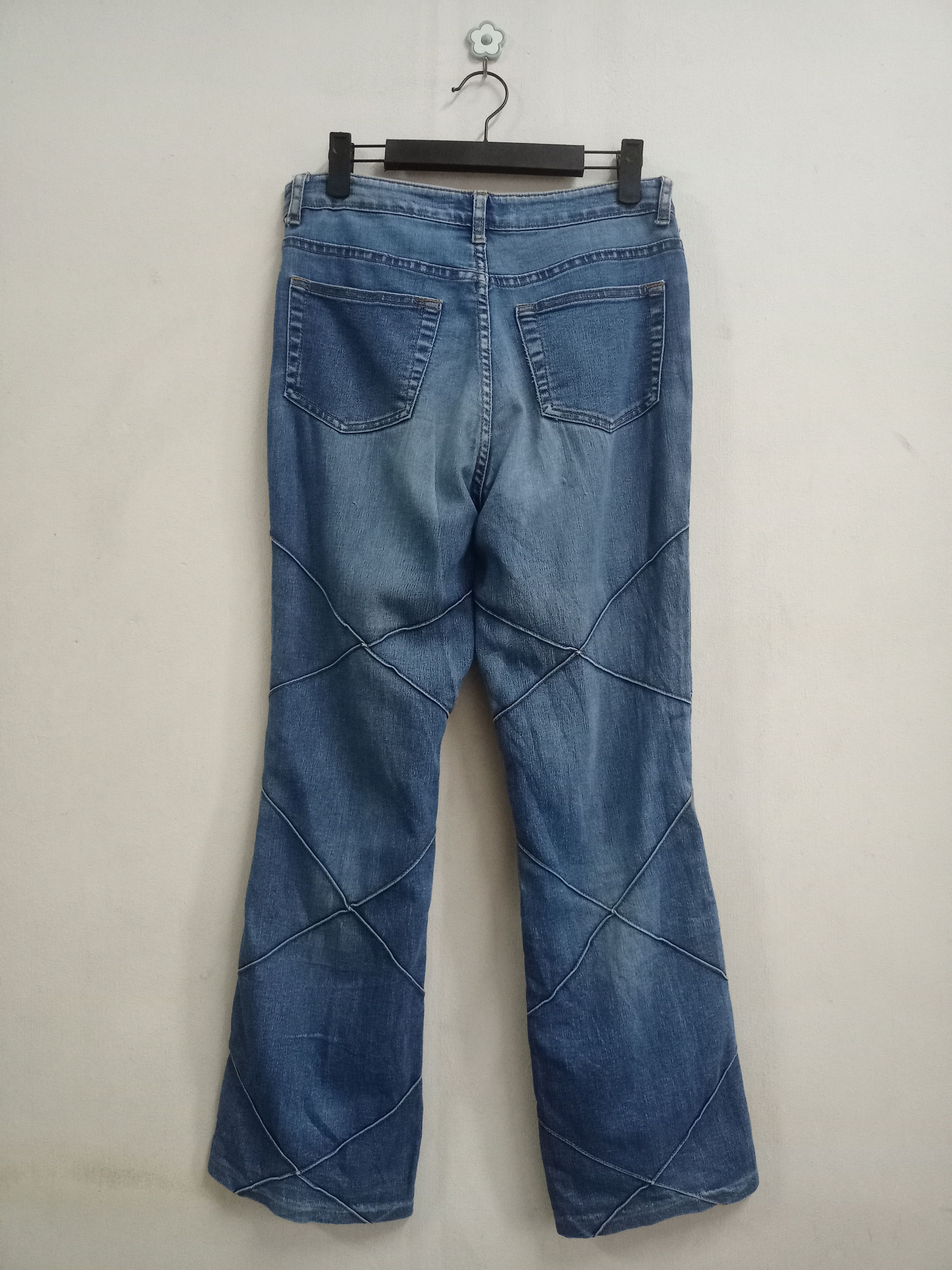 Japanese Brand Vintage Japanese Brand Blue Wash Flare Jeans Size 29" - 2 Thumbnail