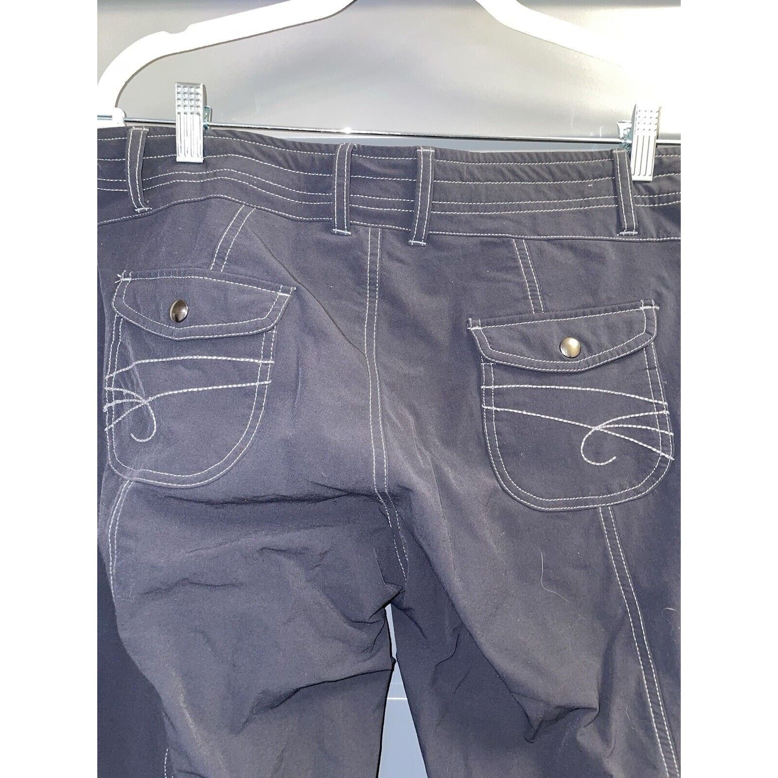 Kuhl KUHL Cargo Pants Women 10 Gray Nylon Blend Roll Tab Size 32" / US 10 / IT 46 - 5 Thumbnail