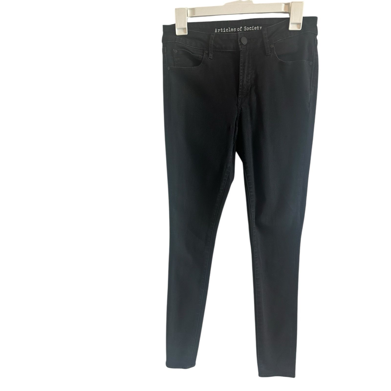 Other Articles Of Society Skinny Mid Waist Cotton Casual Jeans Size 27" / US 4 / IT 40 - 4 Thumbnail