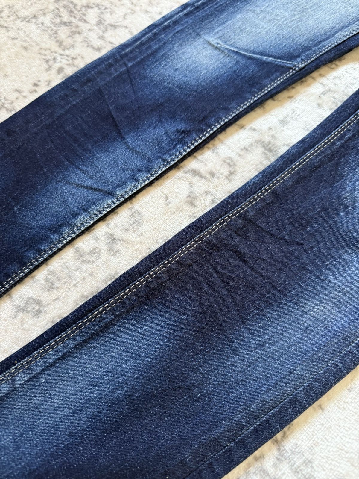 Japanese Brand Gostar De Fuga Shadow Fade Wash Whiskers Skinny Jeans Size US 29 - 8 Thumbnail