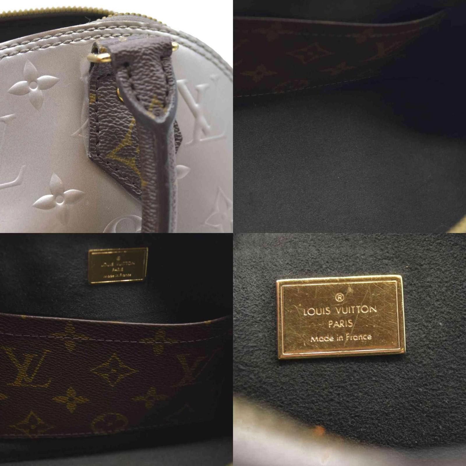 Louis Vuitton $1940 Louis Vuitton Vernis Monogram Alma BB Taupe Metallise Size ONE SIZE - 6 Thumbnail
