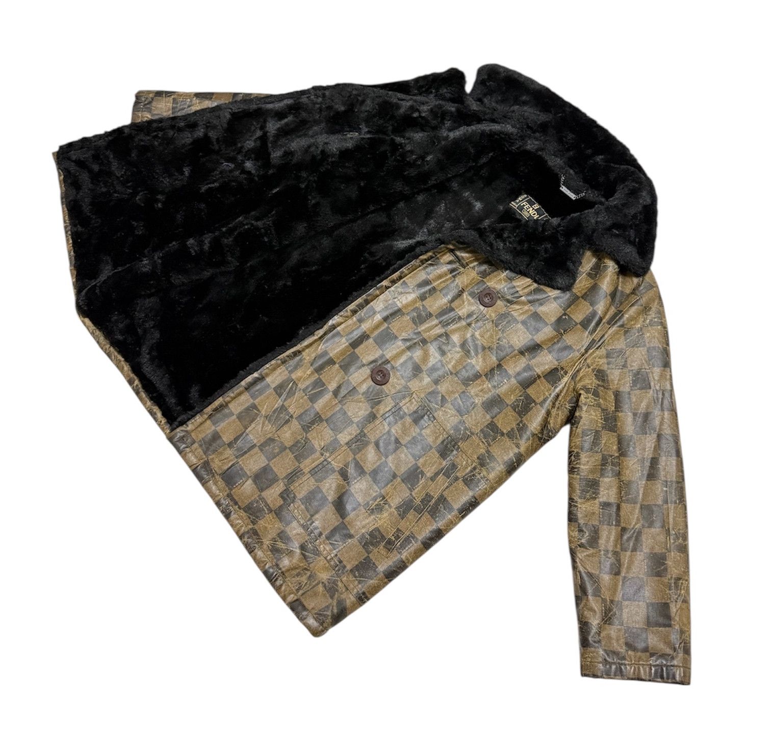 Fendi Fendi Monogram Shearling Distressed Jacket Size US S / EU 44-46 / 1 - 11 Thumbnail
