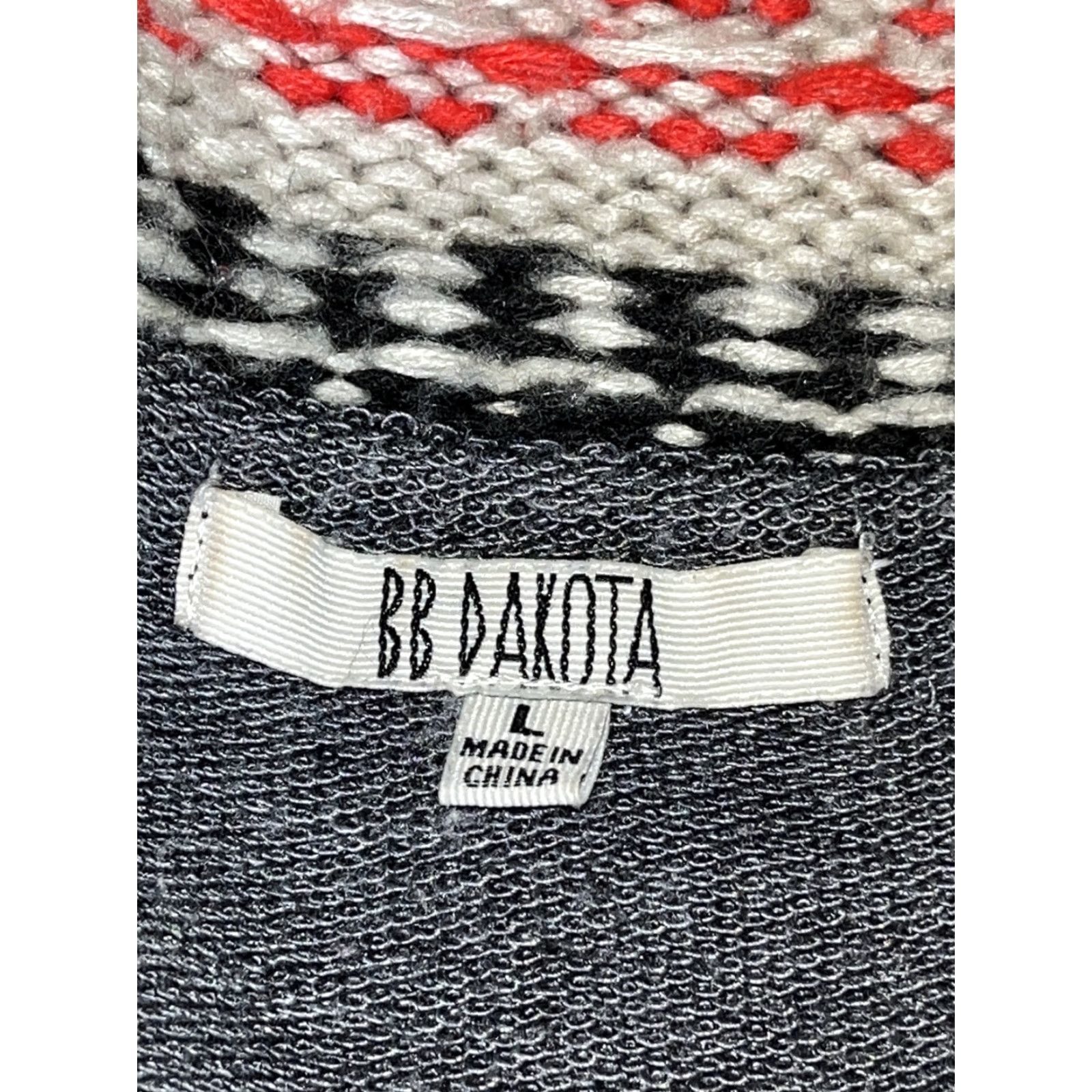 BB Dakota BB Dakota Colorful SWEATER Cardigan Open Front KNIT Waterfall Neck Women’s Large Size L / US 10 / IT 46 - 2 Thumbnail