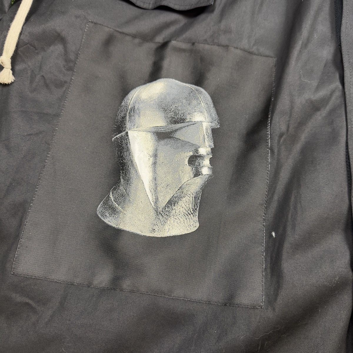 Rick Owens Drkshdw Rick Owens Drkshdw Appliqué Fishtail Parka Zip Jacket Hooded Size US XL / EU 56 / 4 - 3 Thumbnail