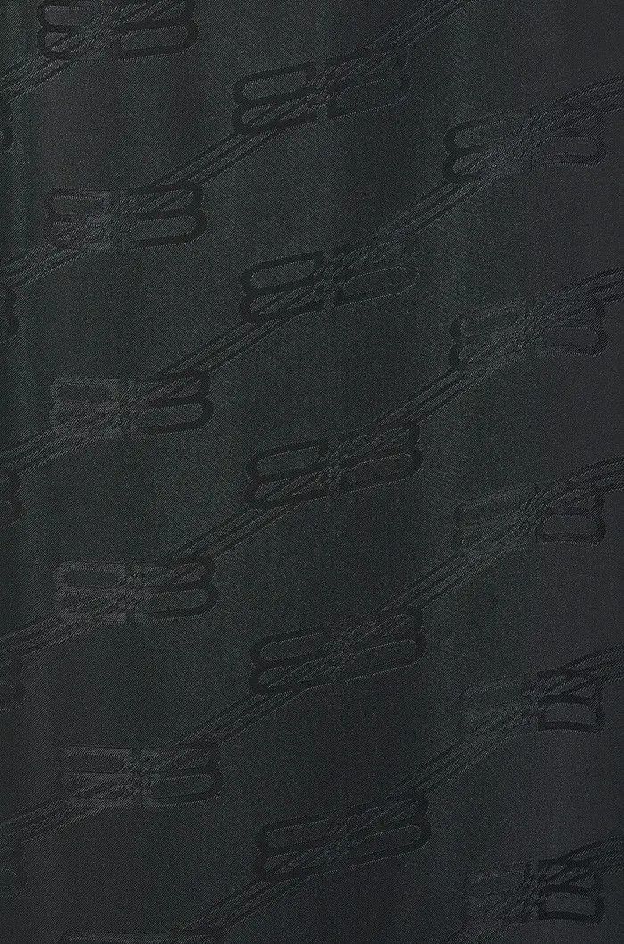 Balenciaga o1s1wg110126 BB Monogram Pyjama Dress in Black Size XS / US 0-2 / IT 36-38 - 5 Thumbnail