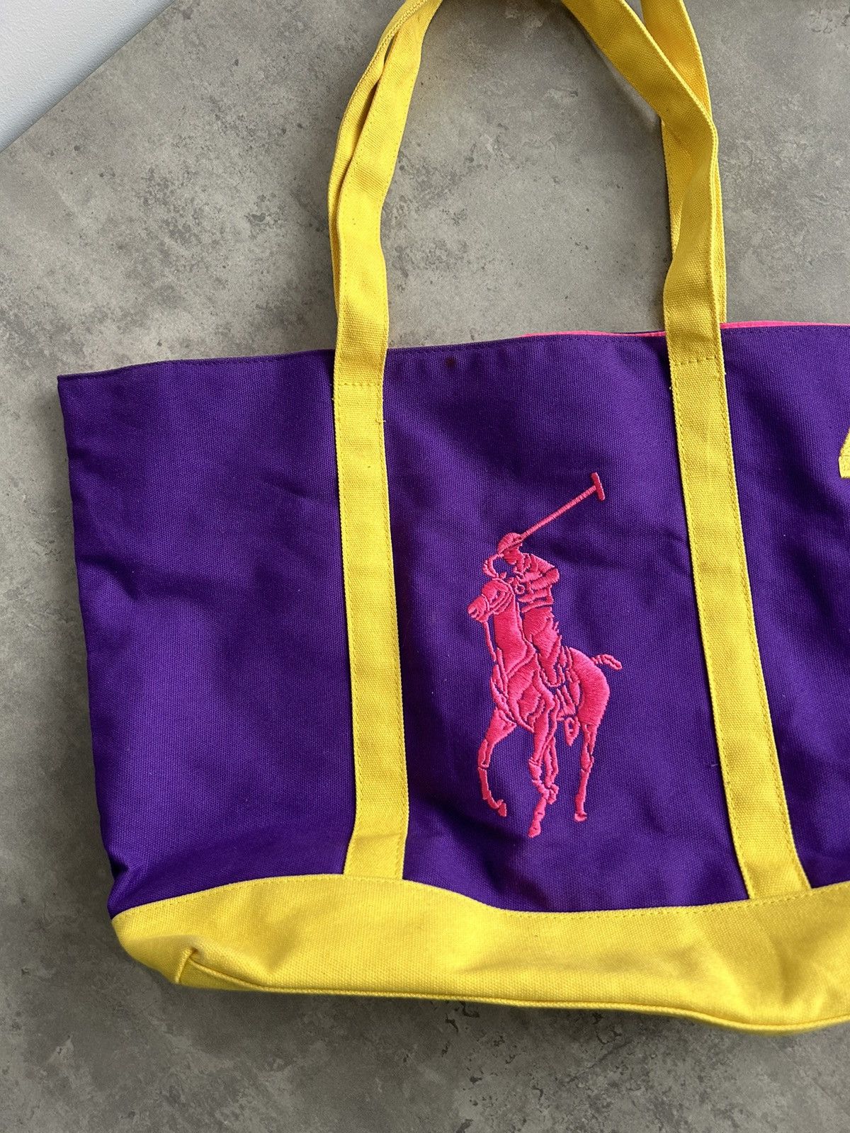Polo Ralph Lauren × Vintage Polo Ralph Lauren TOTE Bag Big Logo Size ONE SIZE - 3 Thumbnail