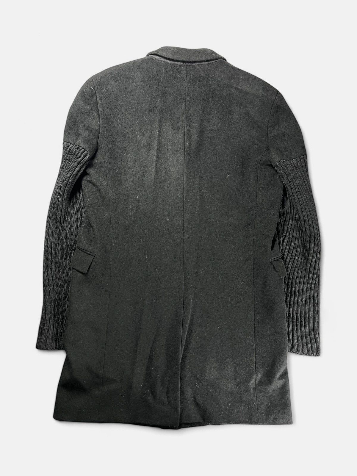Helmut Lang Helmut Lang - AW03 Knit Sleeve Chester Coat Size US XL / EU 56 / 4 - 6 Thumbnail