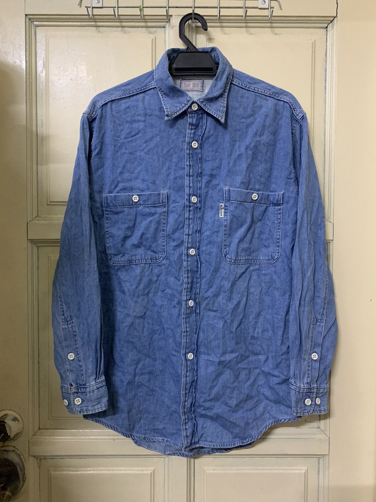 Blue Blue Japan 💥Vtg Japanese Blue Blue Japan Button Shirt Size US M / EU 48-50 / 2 - 1 Thumbnail