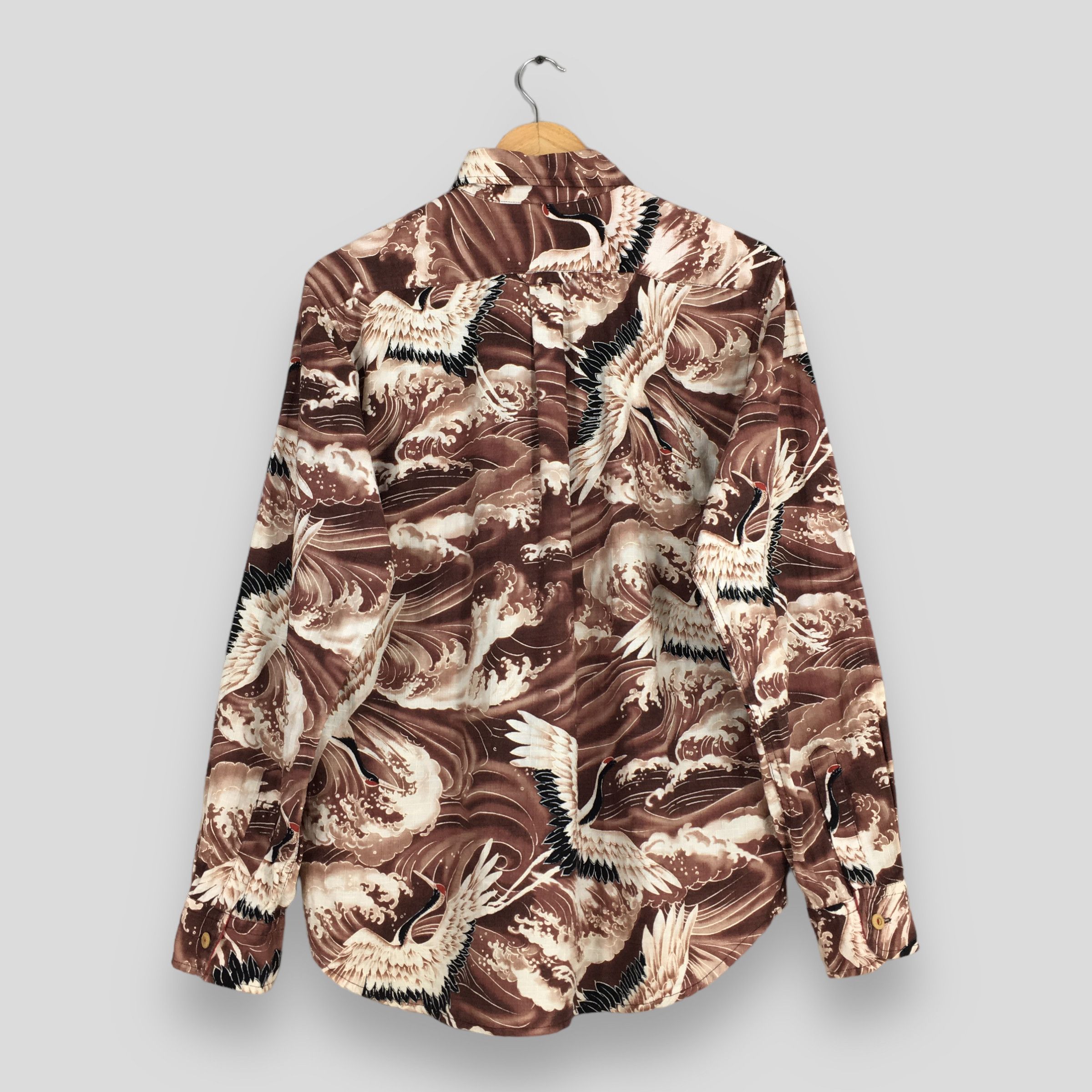 Eternal Vintage Eternal Dragon Japanese Phoenix Bird Cotton Shirt Size US M / EU 48-50 / 2 - 9 Thumbnail