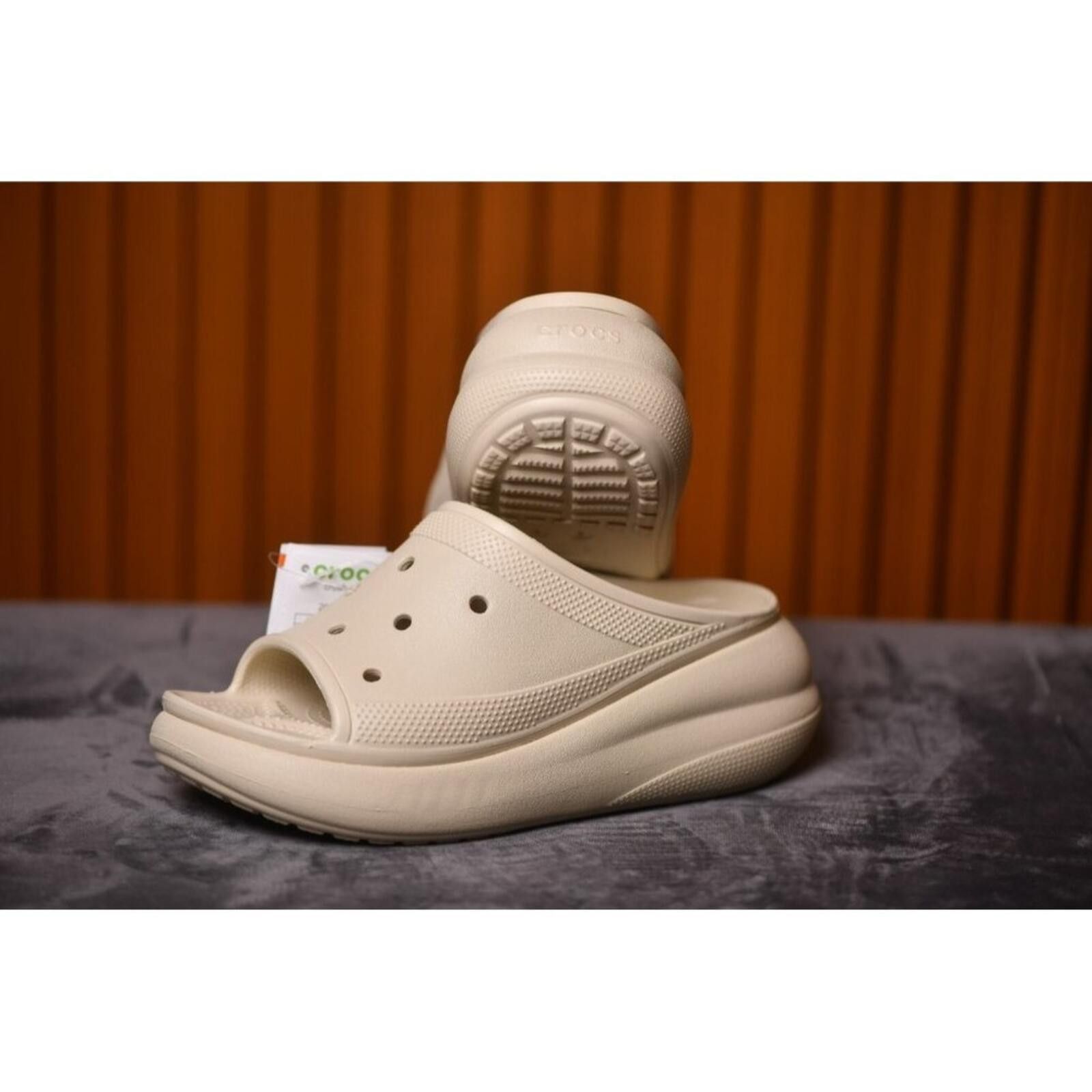 Crocs CROCS Crush Slide Unisex | Bone Color | 208731-2Y2 Size US 8 / IT 38 - 5 Thumbnail