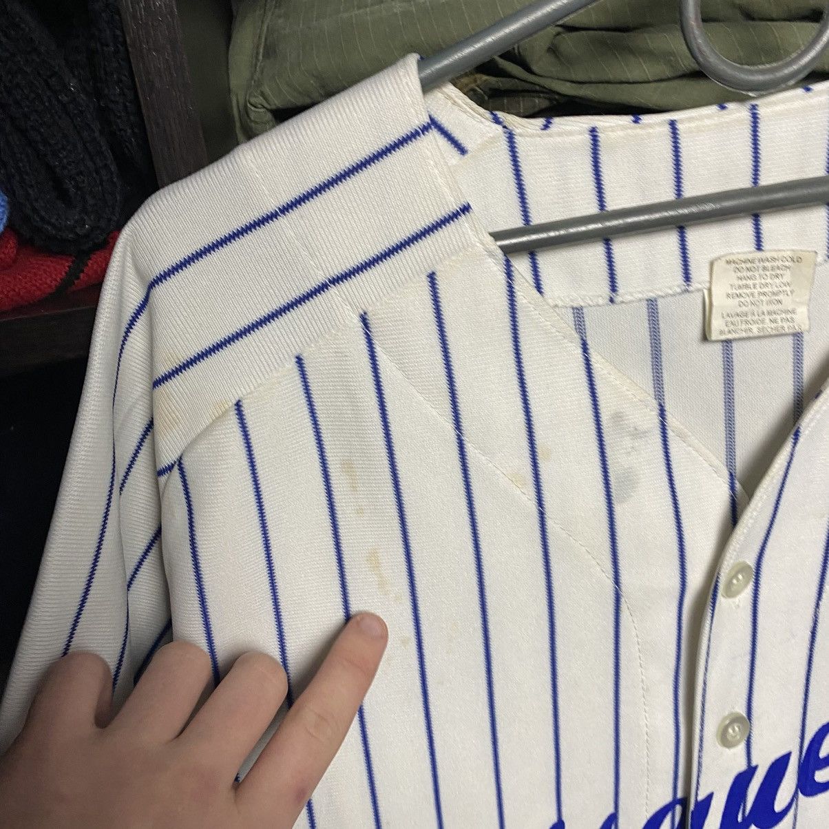 NFL Vintage Athletic Knit Quisqueya Softball 90’s button tee Size US L / EU 52-54 / 3 - 6 Thumbnail