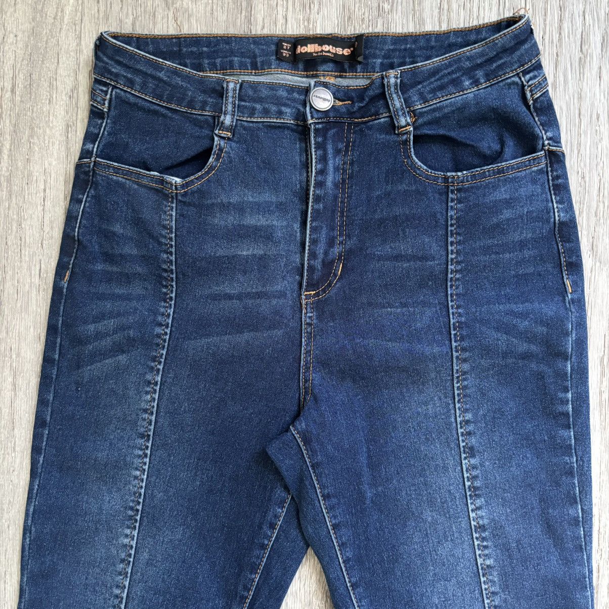Other Dollhouse Hi-Rise Flare Jeans Front Seam 9/10 stretch Size 32" / US 10 / IT 46 - 3 Thumbnail