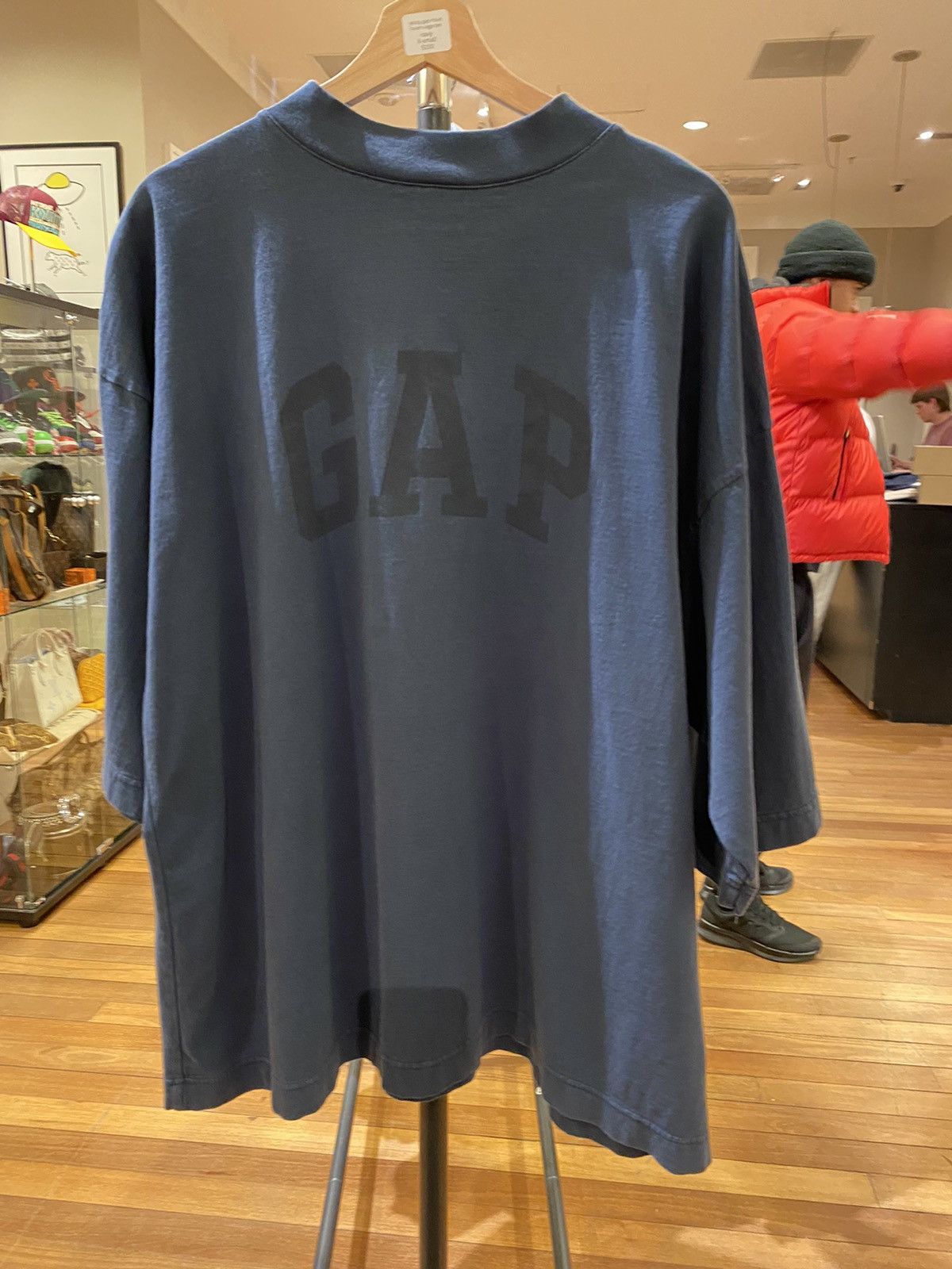 image of Yeezy Gap X Balenciaga Dove Tee XL in Navy, Men's