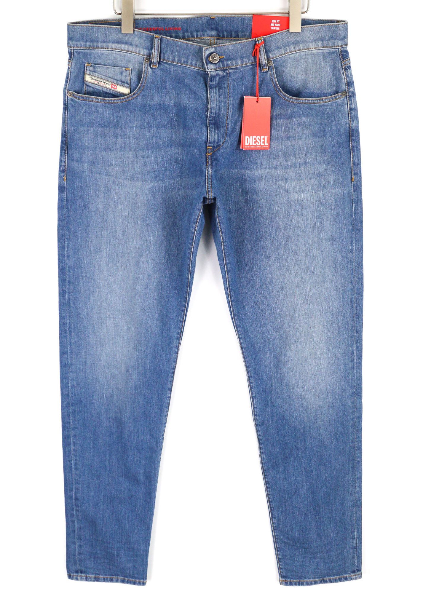 Diesel 2019 D-STRUKT 0EHAJ W40/L34 Slim Blue 40473 Size US 40 / EU 56 - 1 Thumbnail