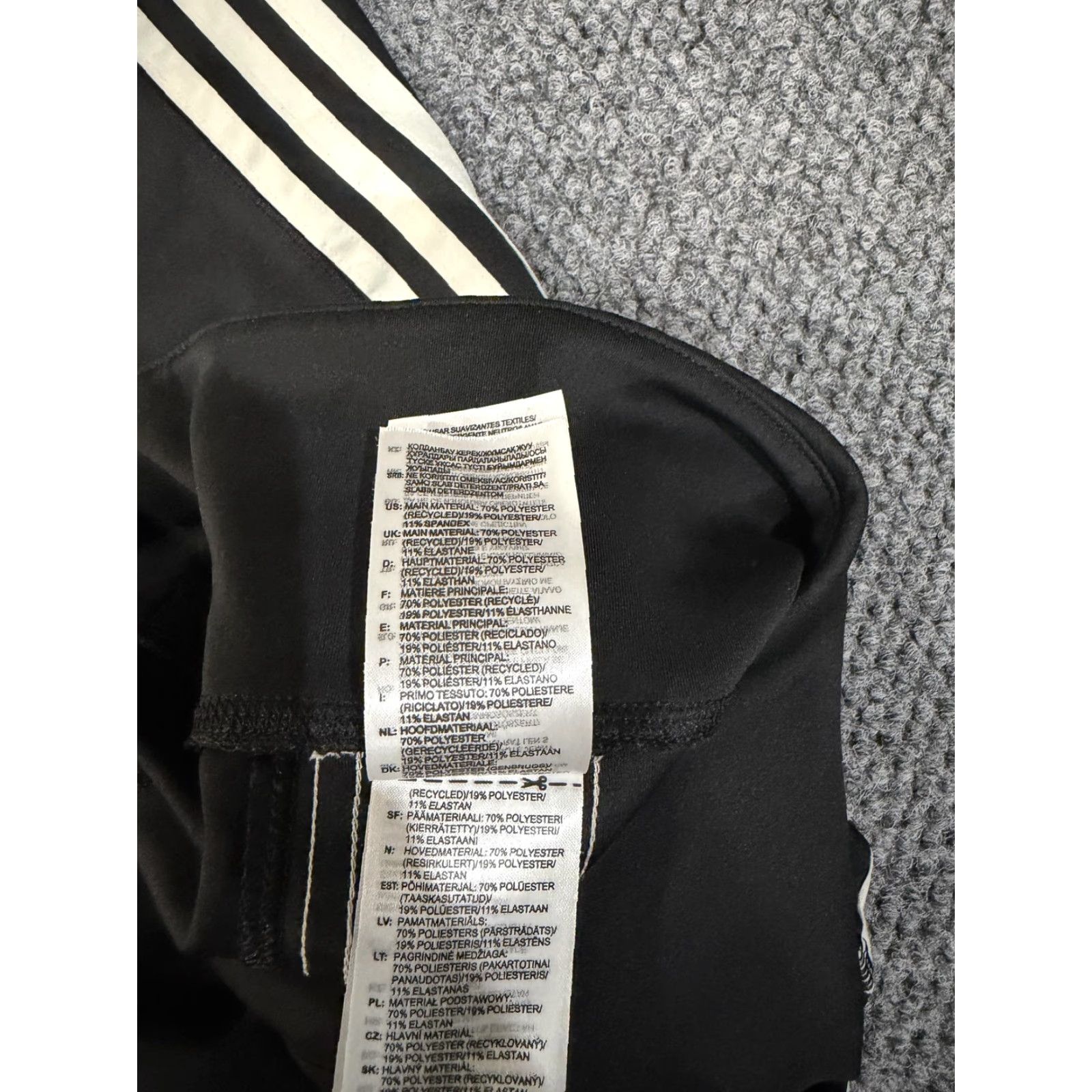 Adidas Adidas AEROREADY Leggings Womens XS Black Three Stripes Compression Running Size 26" / US 2 / IT 38 - 5 Thumbnail