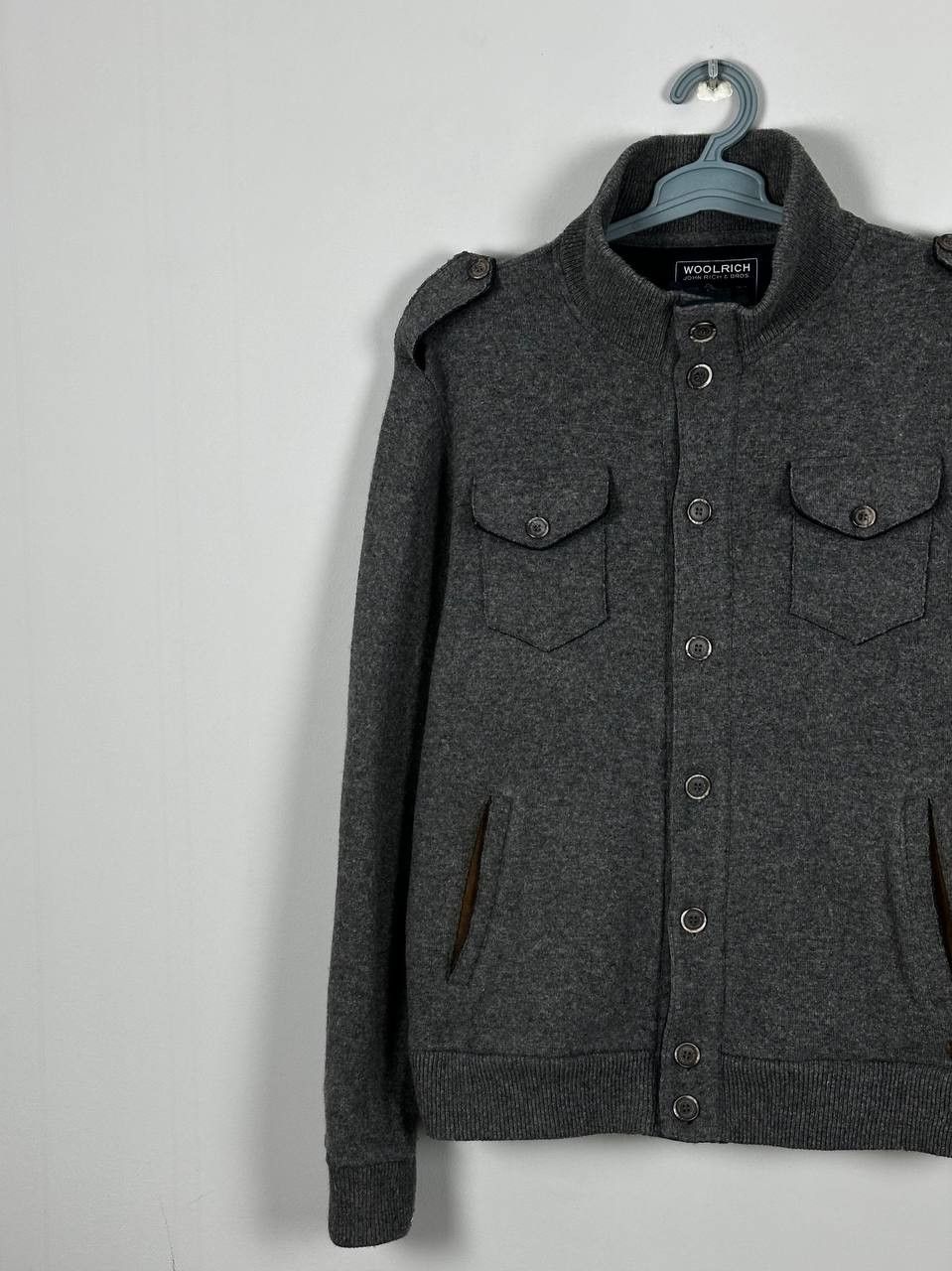 Woolrich Woolen Mills Woolrich Woolen Mills Grey Wool Multipocket Jacket Size US XXL / EU 58 / 5 - 2 Thumbnail
