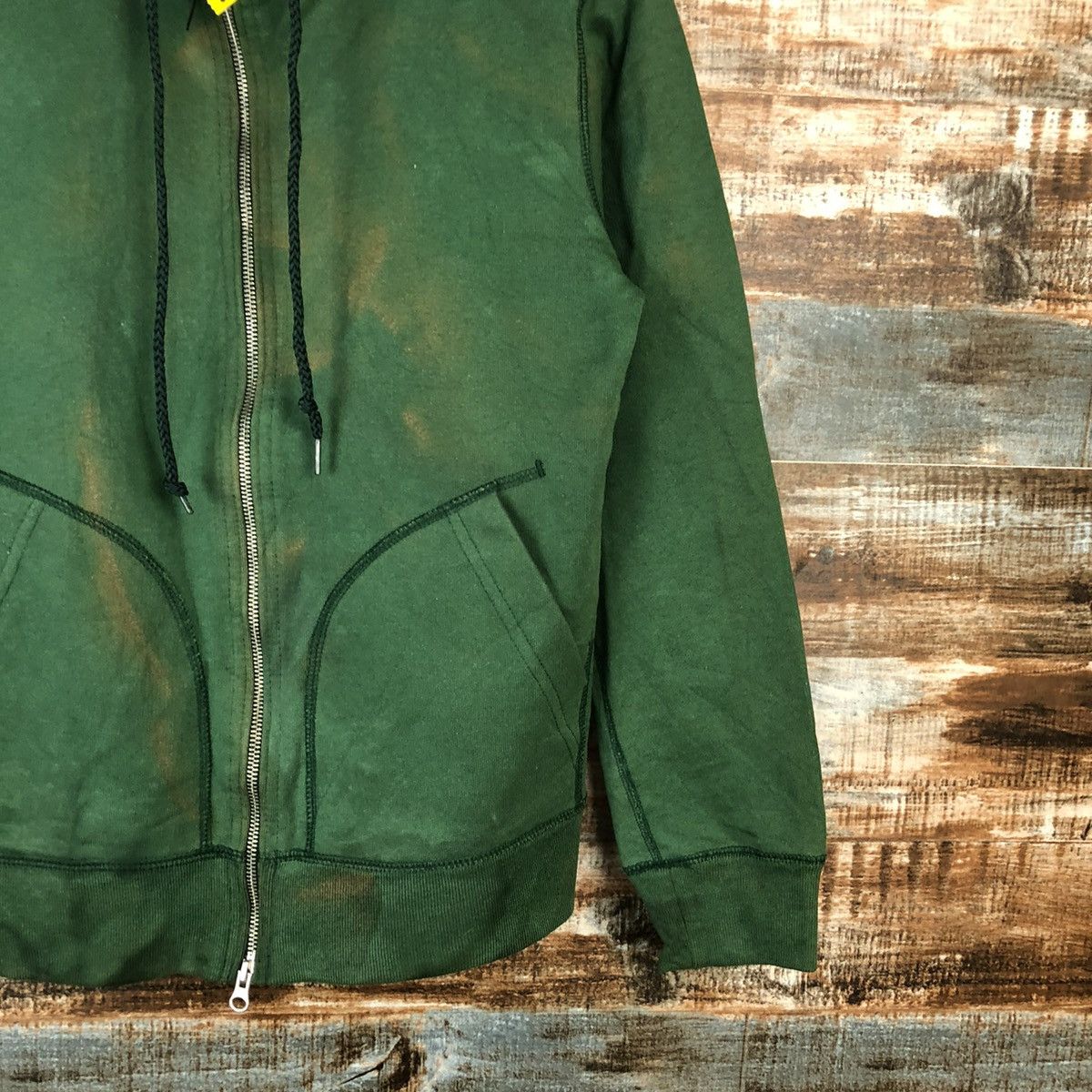 Vintage General Supply Green faded Hoodie #A1629 Size US S / EU 44-46 / 1 - 7 Thumbnail
