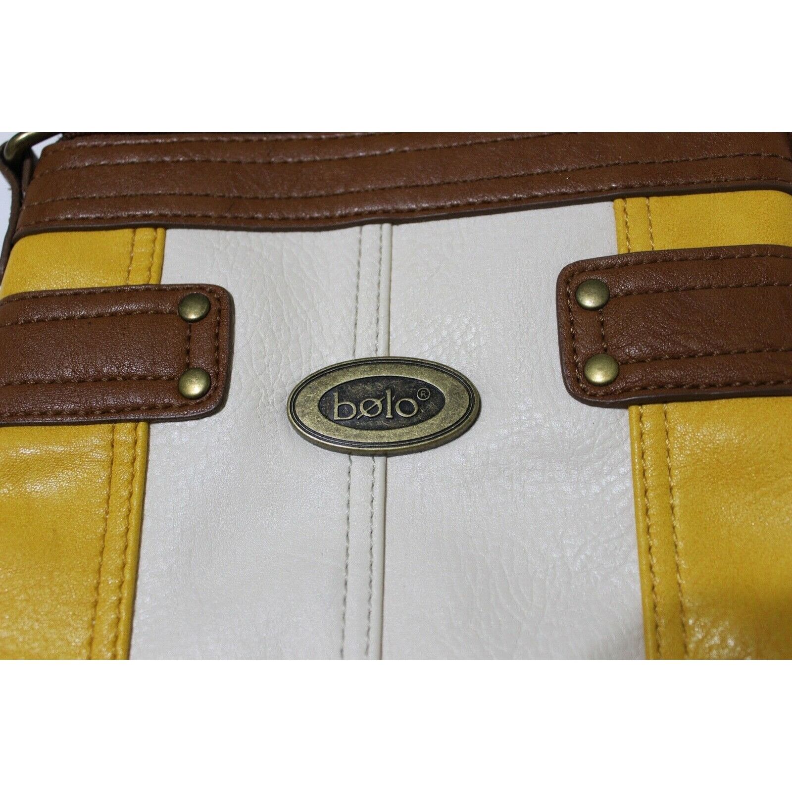 Other Bolo Bags Women Purse Crossbody Handbag Mustard Yellow Cream Size ONE SIZE - 2 Thumbnail