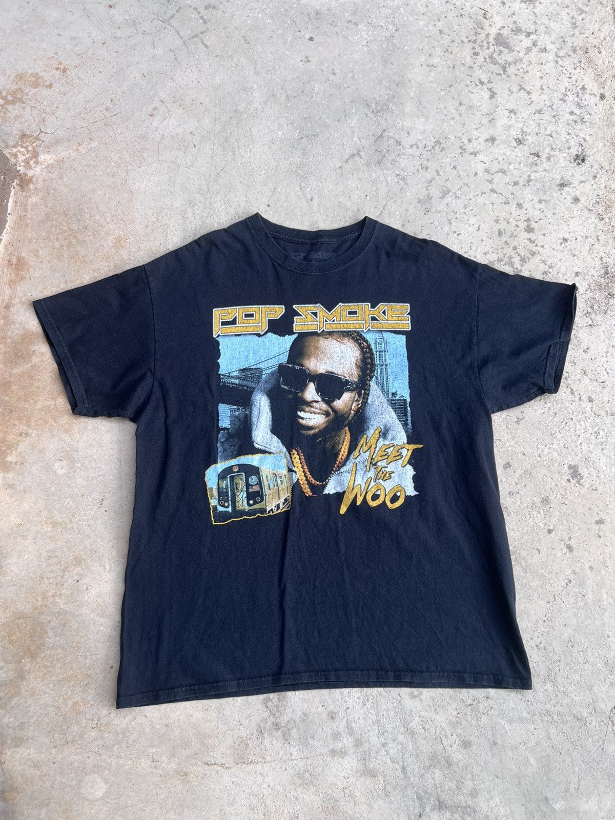 Rap Tees Vintage 2019 Meet the Woo Mixtape by Pop Smoke Rapper Tshirt Size US XL / EU 56 / 4 - 1 Thumbnail