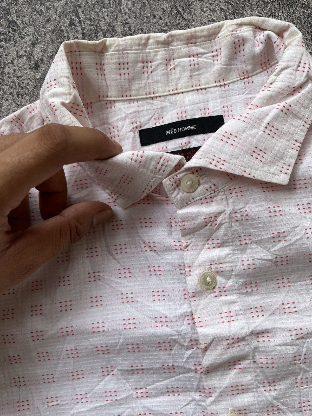 Yohji Yamamoto Ined homme by yohji yamamoto shirt Size US L / EU 52-54 / 3 - 4 Thumbnail