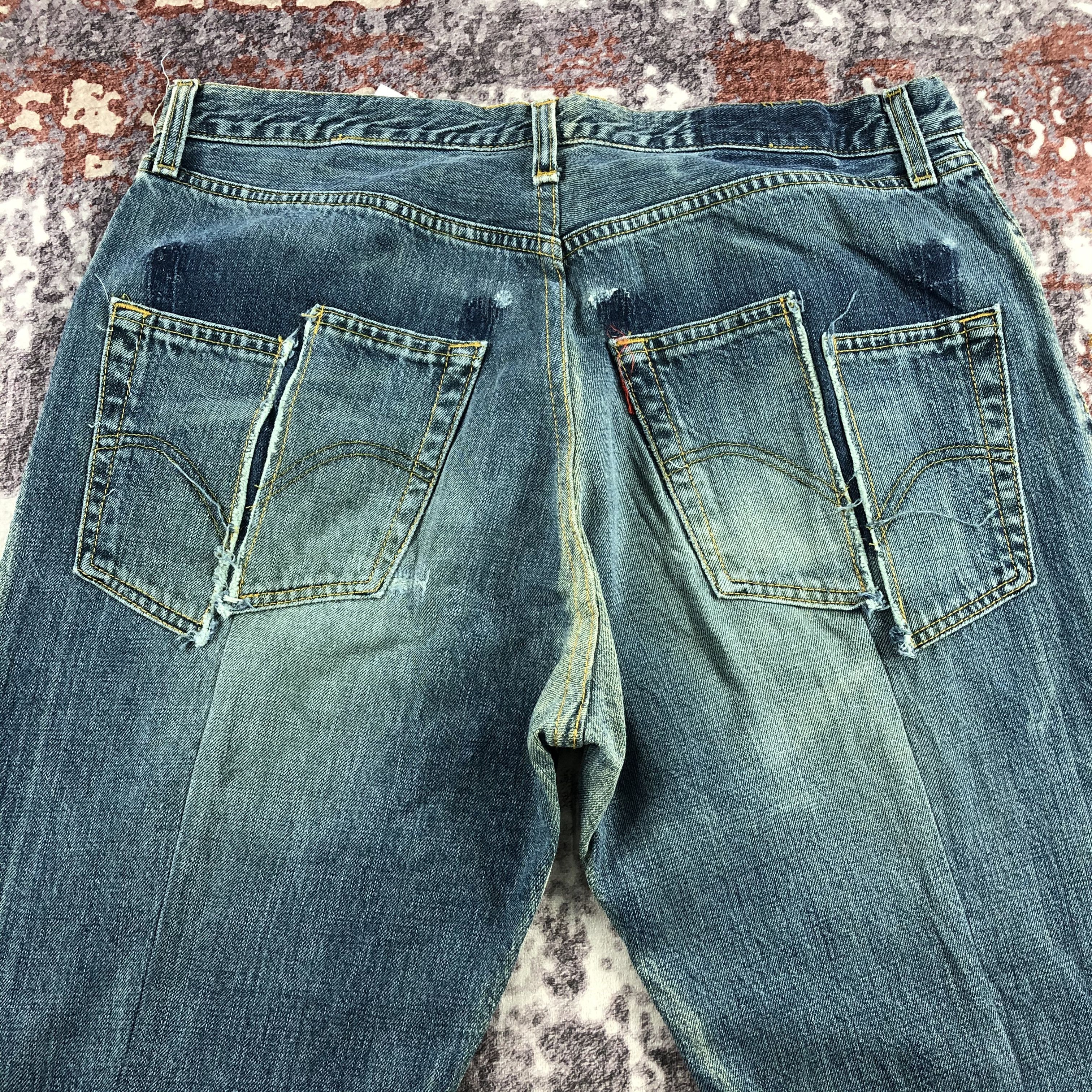 Levi's × Vintage Vintage 90s Blue Wash Levis 501 Jeans-JM2515 Size US 34 / EU 50 - 5 Thumbnail