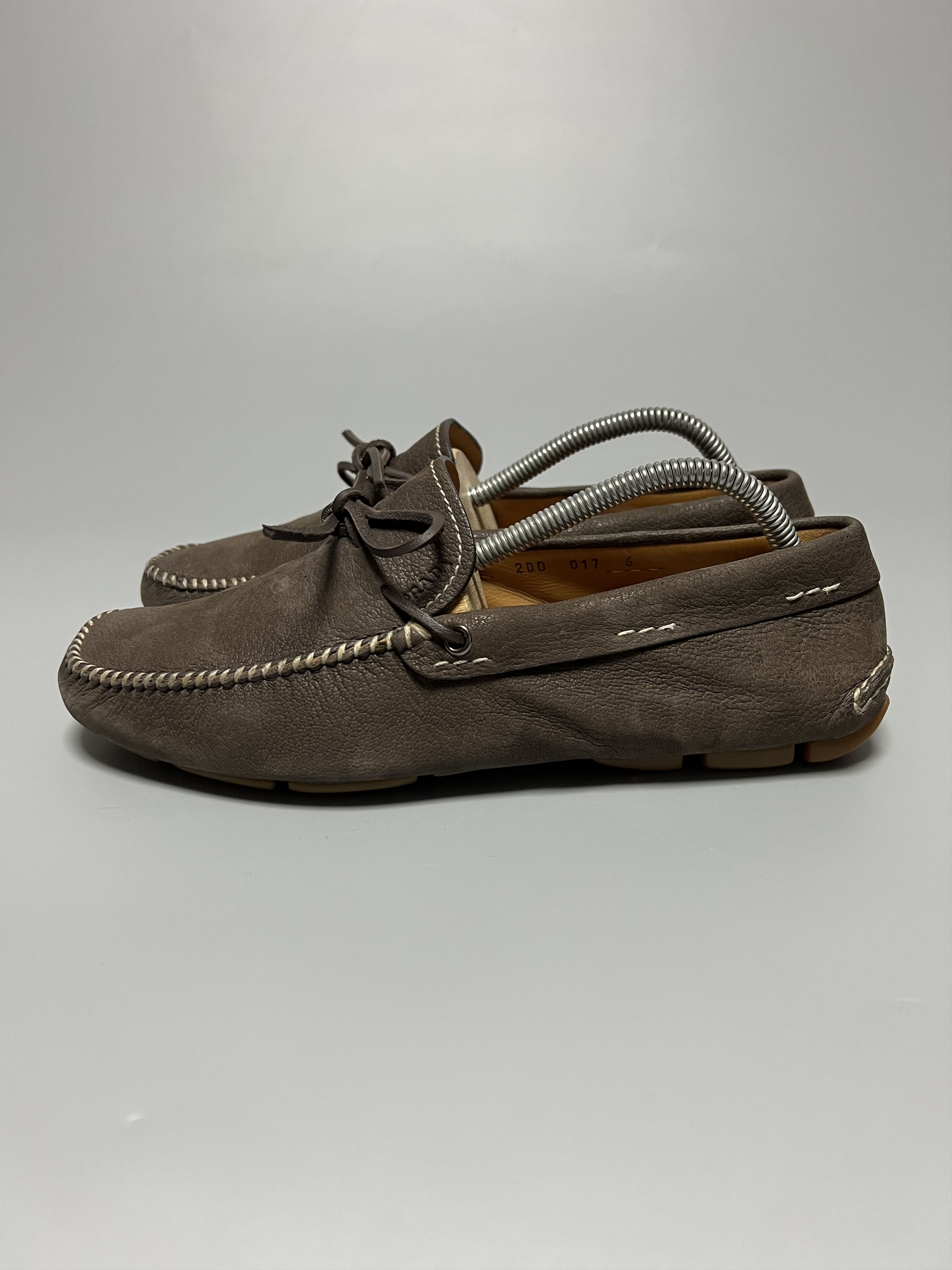 Prada Prada Vintage Brown Leather Loafers Moccasins Size US 7.5 / EU 40-41 - 2 Thumbnail