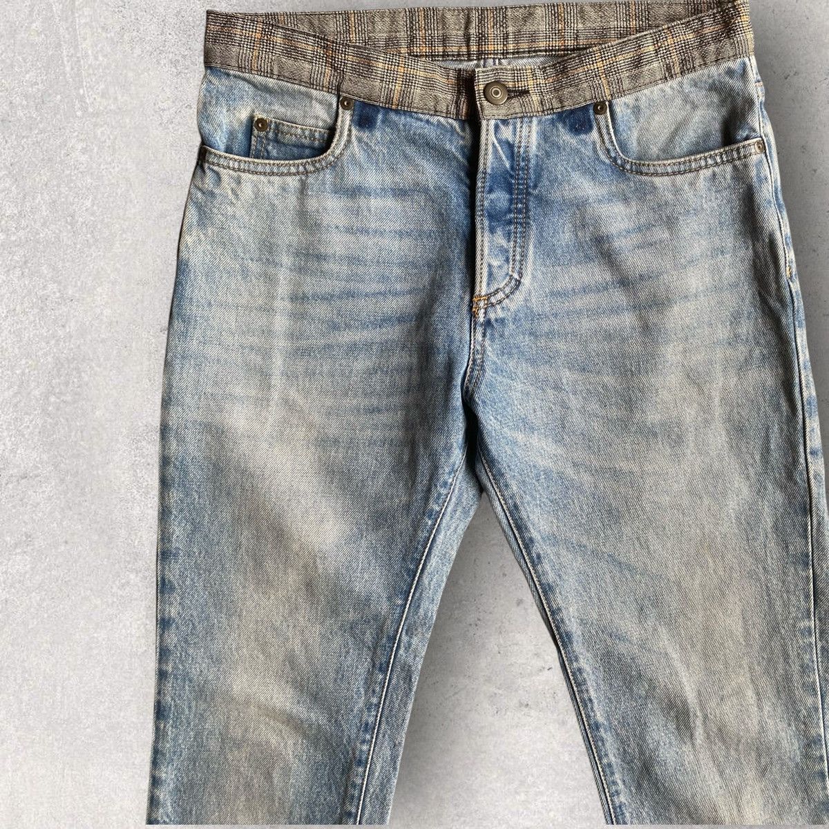 Maison Margiela SS17 Artisanal Jeans With Insert Trouser Waistband From SS04 Size US 29 - 2 Thumbnail