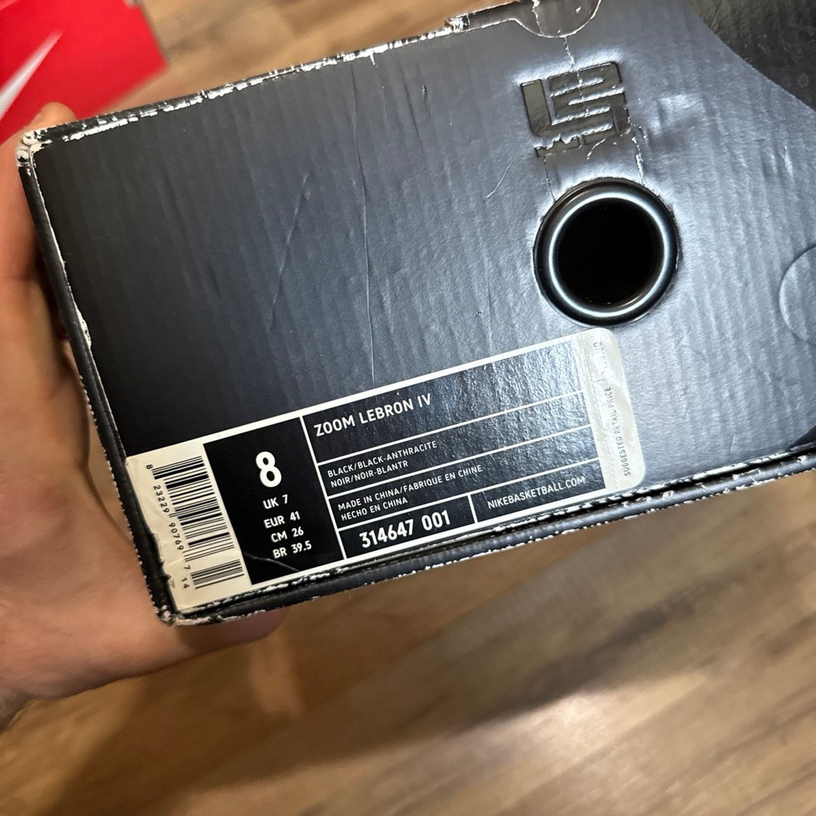 Nike 2006 Nike Zoom Lebron 4 East Coast Blackout Black Anthracite Size US 8 / EU 41 - 8 Thumbnail
