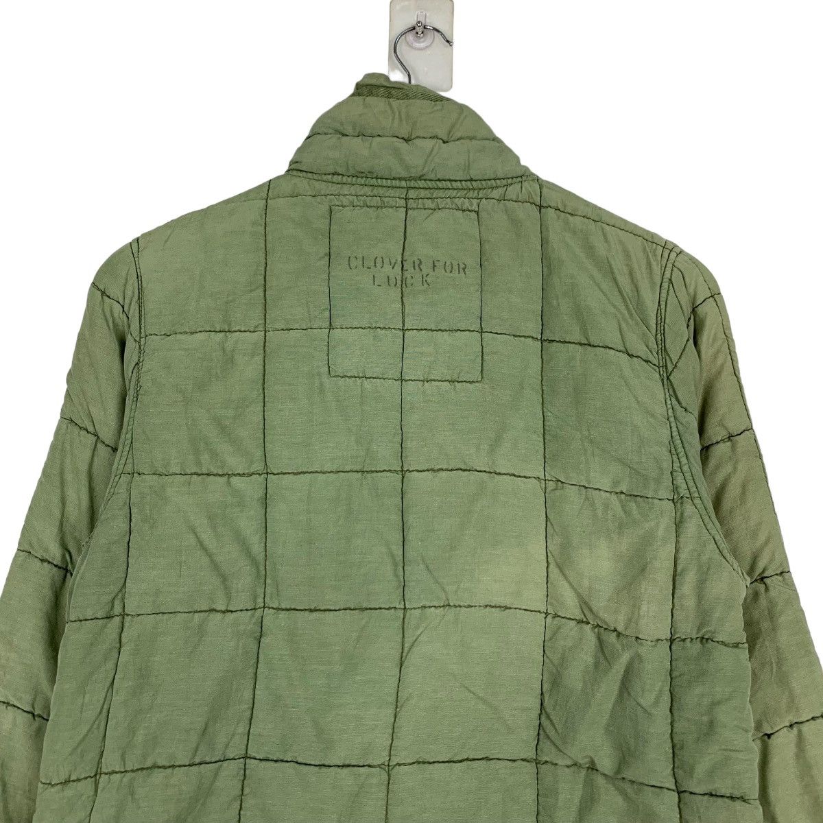 Vintage DENIM DUNGAREE Cotton Khaki Quilted Jacket #0941-C42 Size US S / EU 44-46 / 1 - 8 Thumbnail