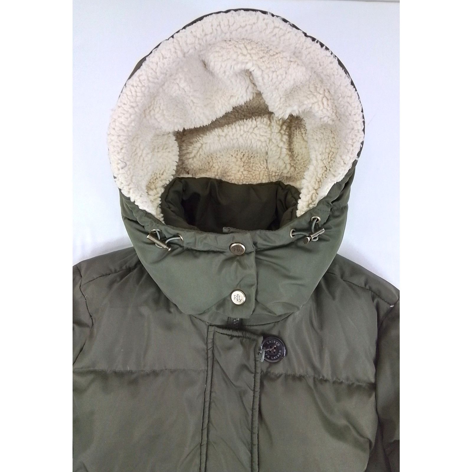 Lauren Ralph Lauren Lauren by Ralph Lauren Down Jacket Women's Small Olive Green Size S / US 4 / IT 40 - 7 Thumbnail