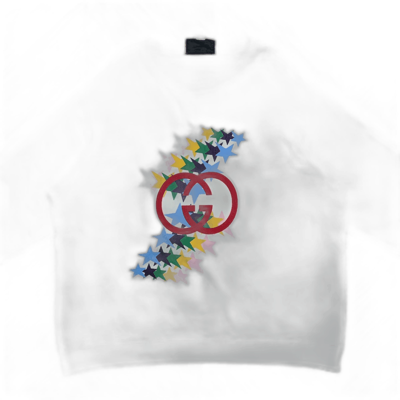 Gucci gucci xxl white star print sweatshirt Size US XXL / EU 58 / 5 - 1 Thumbnail