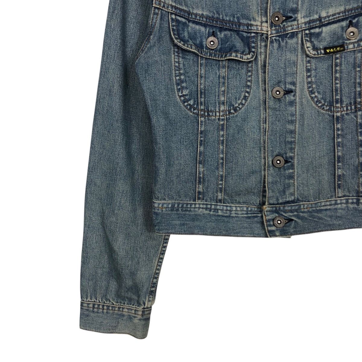 Japanese Brand 📌Cropped Biker Trucker Denim Jacket Vale Hysteric Glamour Size US L / EU 52-54 / 3 - 5 Thumbnail