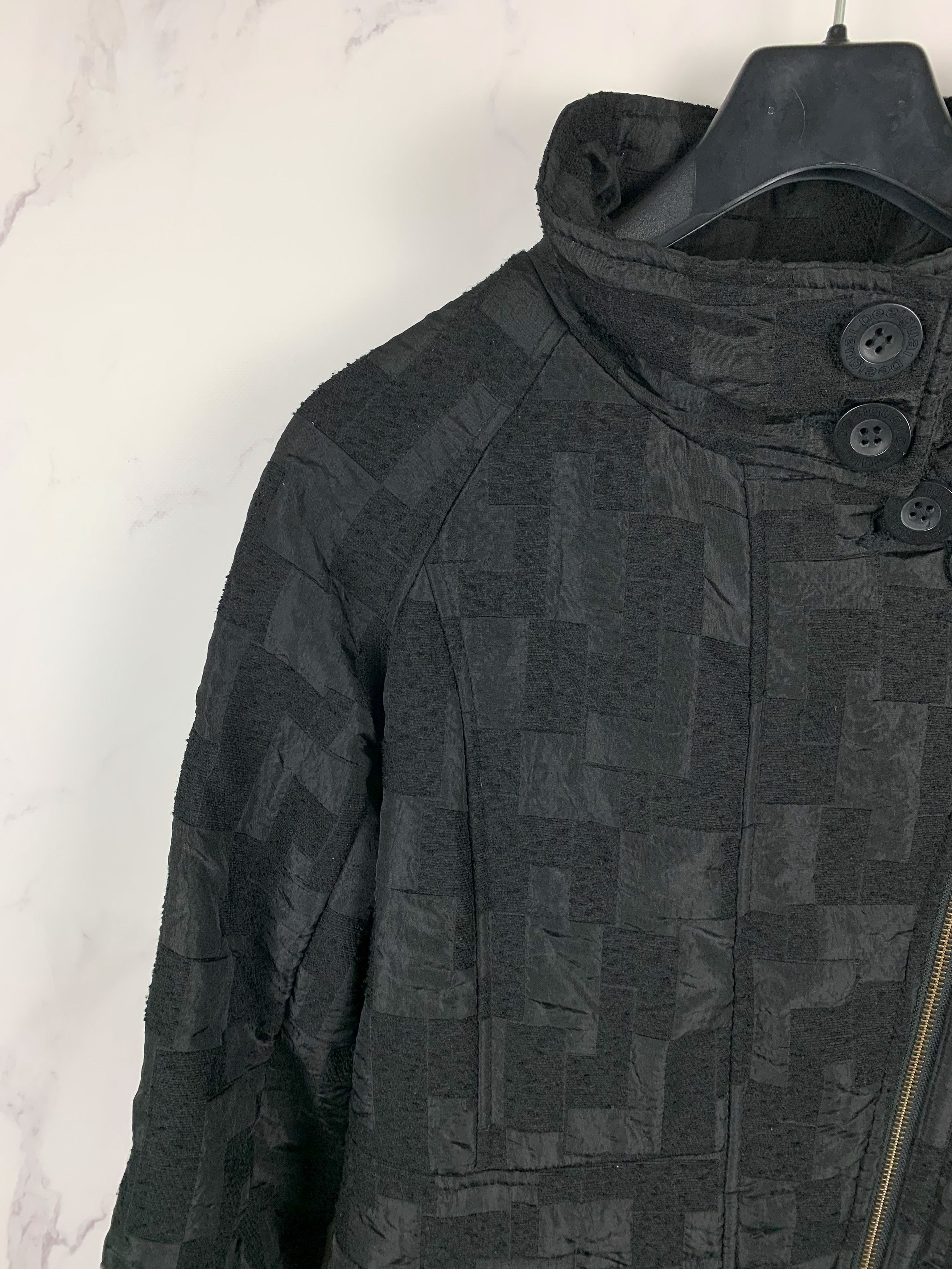 Desigual Desigual Black Zip Coat Jacket Size 40 Size M / US 6-8 / IT 42-44 - 2 Thumbnail
