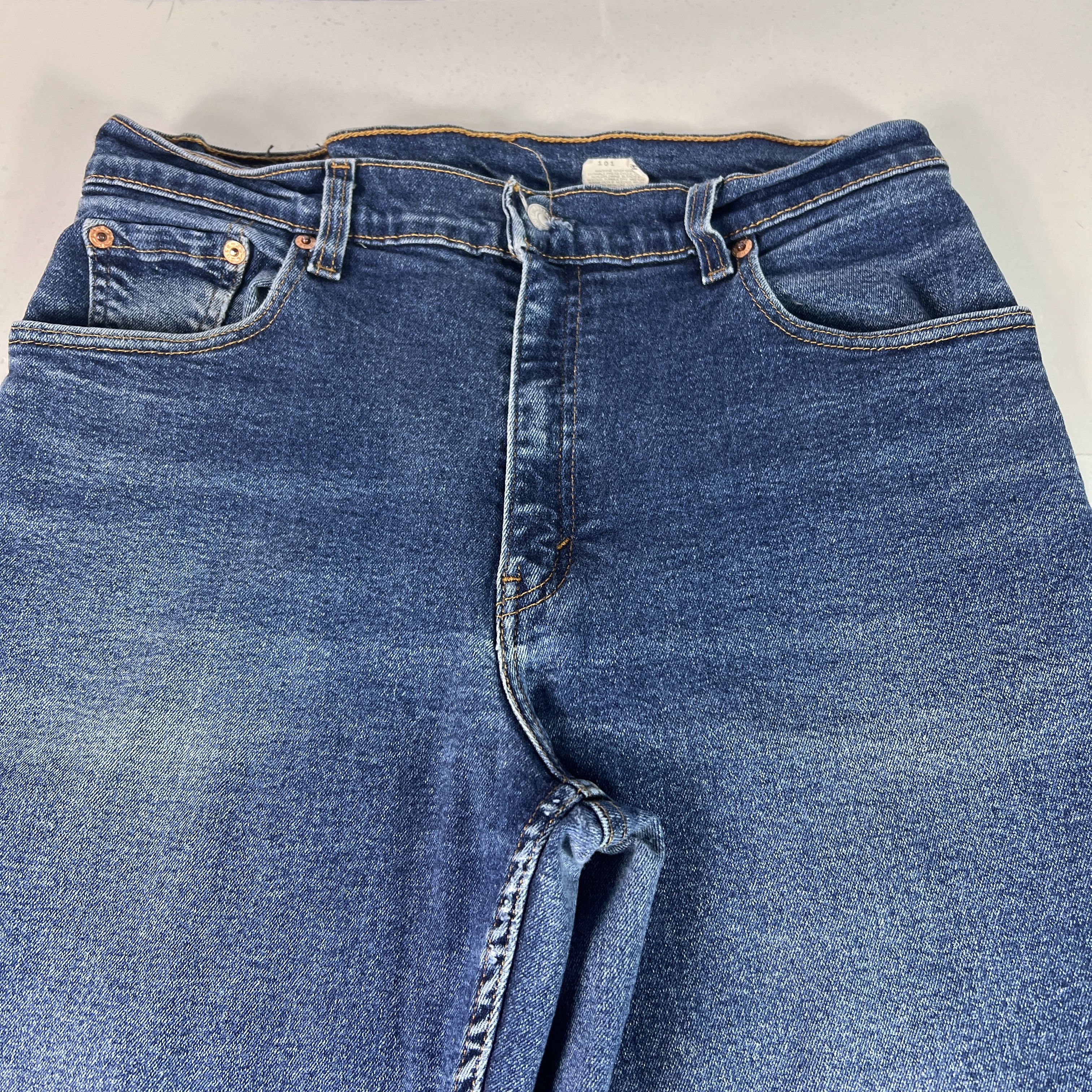 Levi's VTG 90s Levi's Jeans 550 Relaxed Tapered Blue Stretch Denim Size 30" / US 8 / IT 44 - 4 Thumbnail