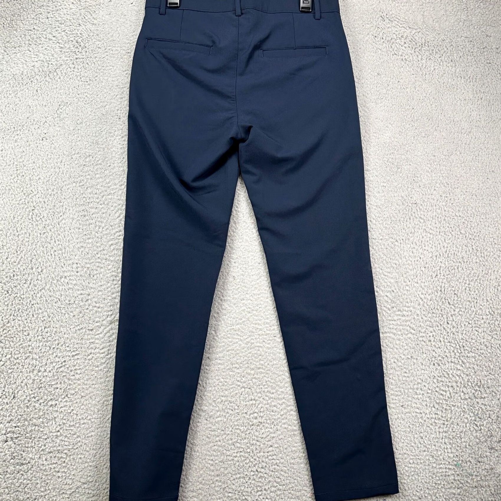 Vintage Day Age Men Performance Chino Pants 30X30 Slim Fit Stretch Navy Blue Pocket Size US 30 / EU 46 - 2 Thumbnail