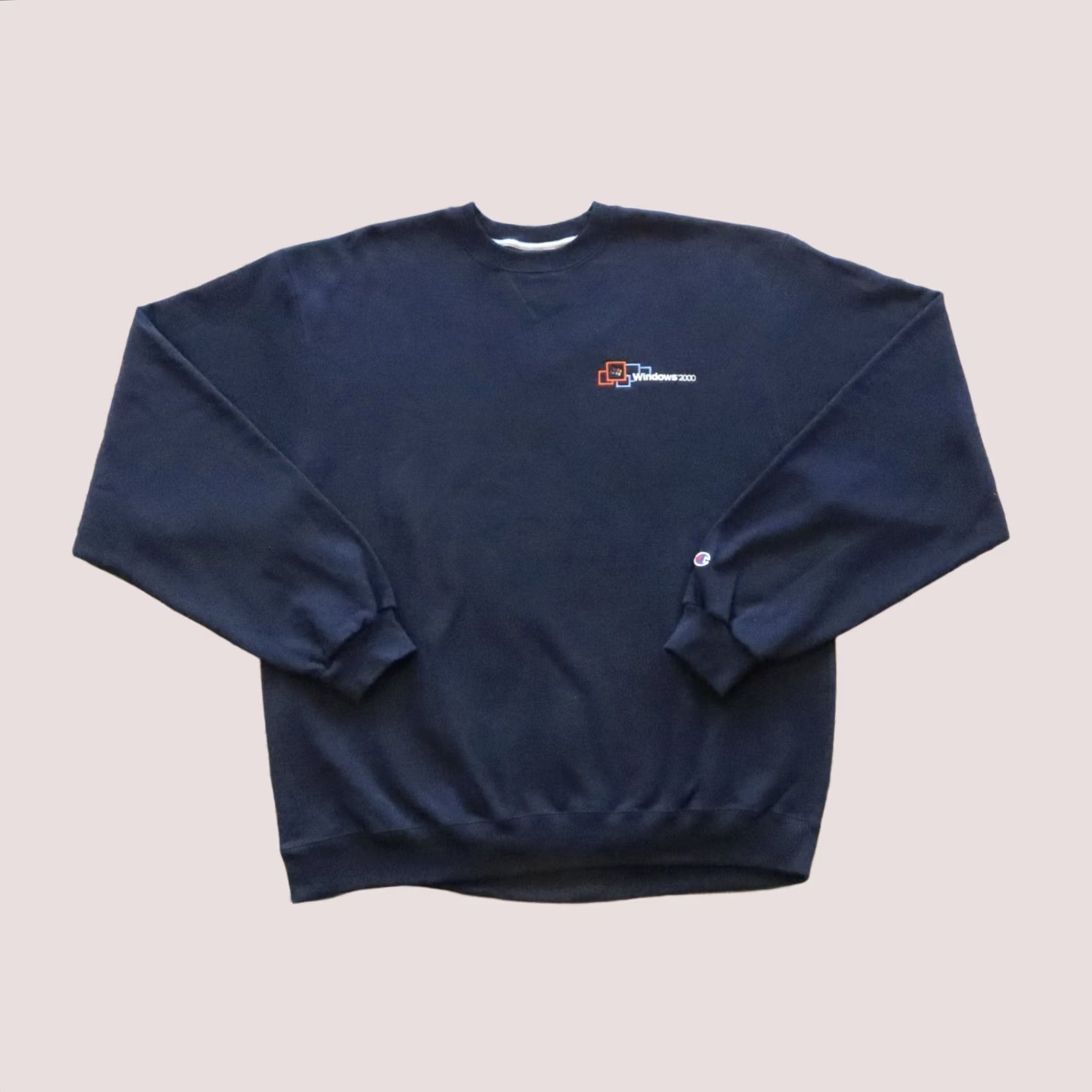 Champion Vintage Microsoft Windows 2000 Champions Crewneck Sweatshirt XL Blue Mens Sweatshirt Size US XL / EU 56 / 4 - 1 Thumbnail