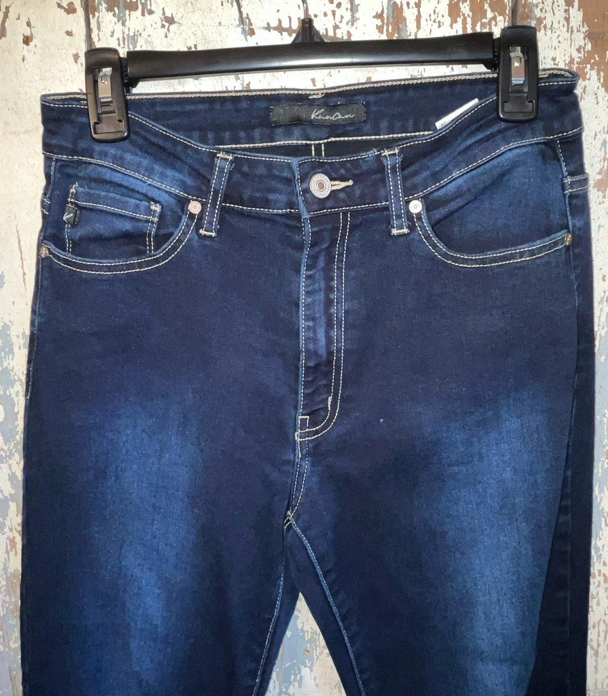 Kancan USA Kancan Dark Wash Mid Rise Stretch Skinny Jean Womens Size 28 Size 28" / US 6 / IT 42 - 2 Thumbnail