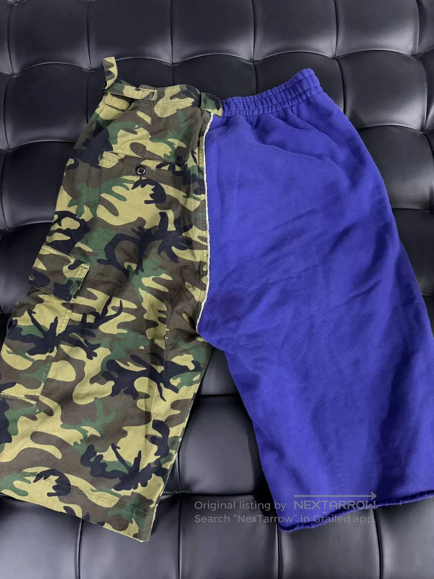 Balenciaga Balenciaga Camouflage Panel Blue Pants. Size US 28 / EU 44 - 2 Thumbnail