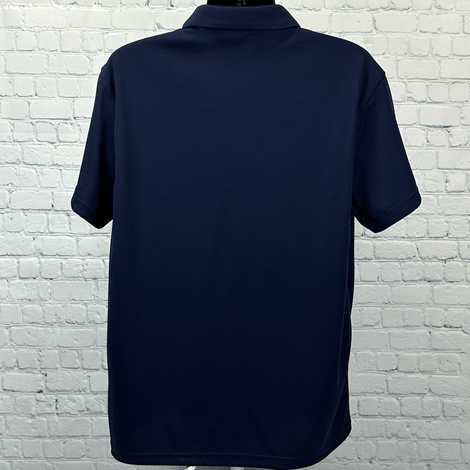 Reebok Reebok Classic Performance Polo Shirt Logo Blue XL X-Large Size US XL / EU 56 / 4 - 3 Thumbnail