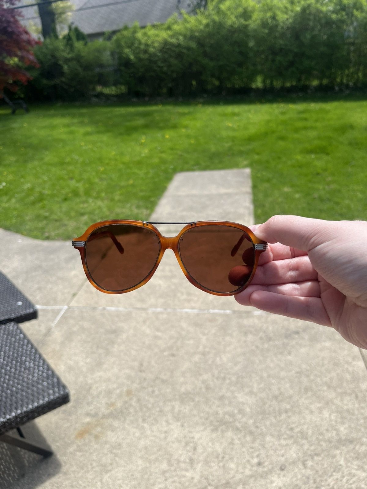 Cartier Cartier 57MM Aviator Sunglasses Size ONE SIZE - 2 Thumbnail