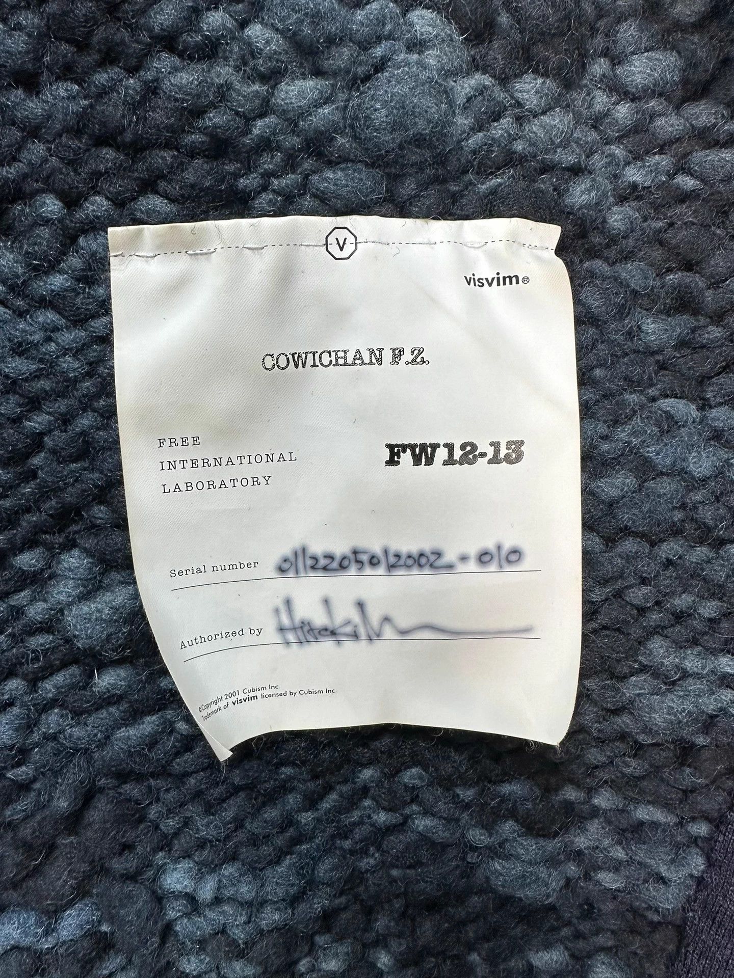 Visvim VISVIM 12AW COWICHAN F.Z. Indigo Wool Zip Sweater Size US S / EU 44-46 / 1 - 5 Thumbnail