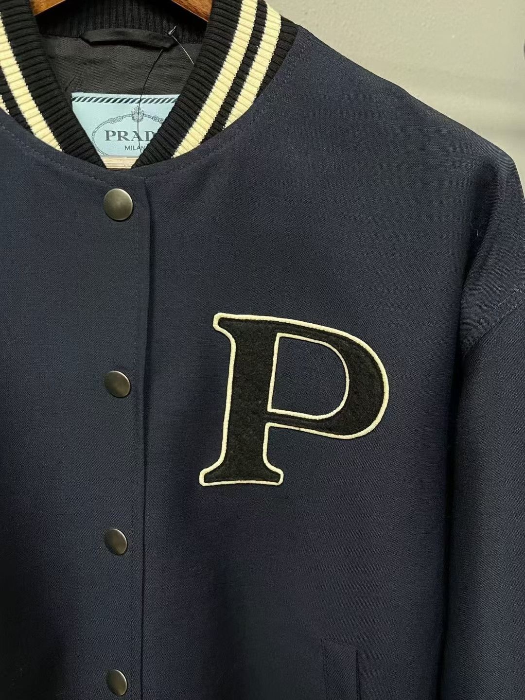 Prada Prada Mohair Baseball Jacket Size US XXS / EU 40 - 3 Thumbnail