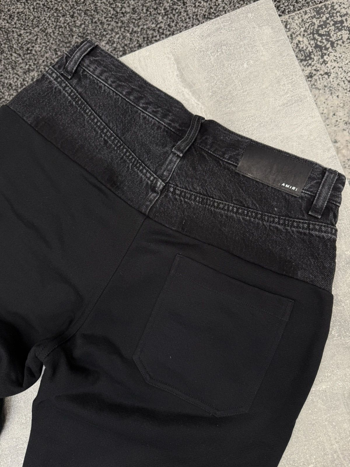 Amiri Hybrid Sweatpants Satin Black. BNWT. Size W27 Size 27" / US 4 / IT 40 - 3 Thumbnail
